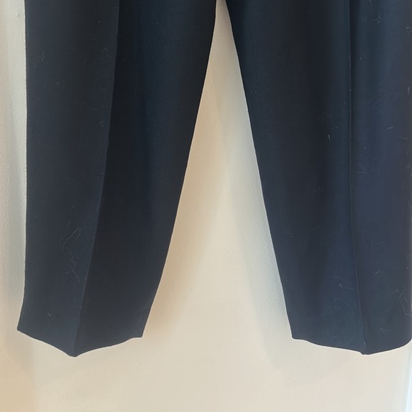 Pendleton Black 100% Virgin Wool lined Blazer Suit Removable Fur Neck 12P VTG - Picture 15 of 17